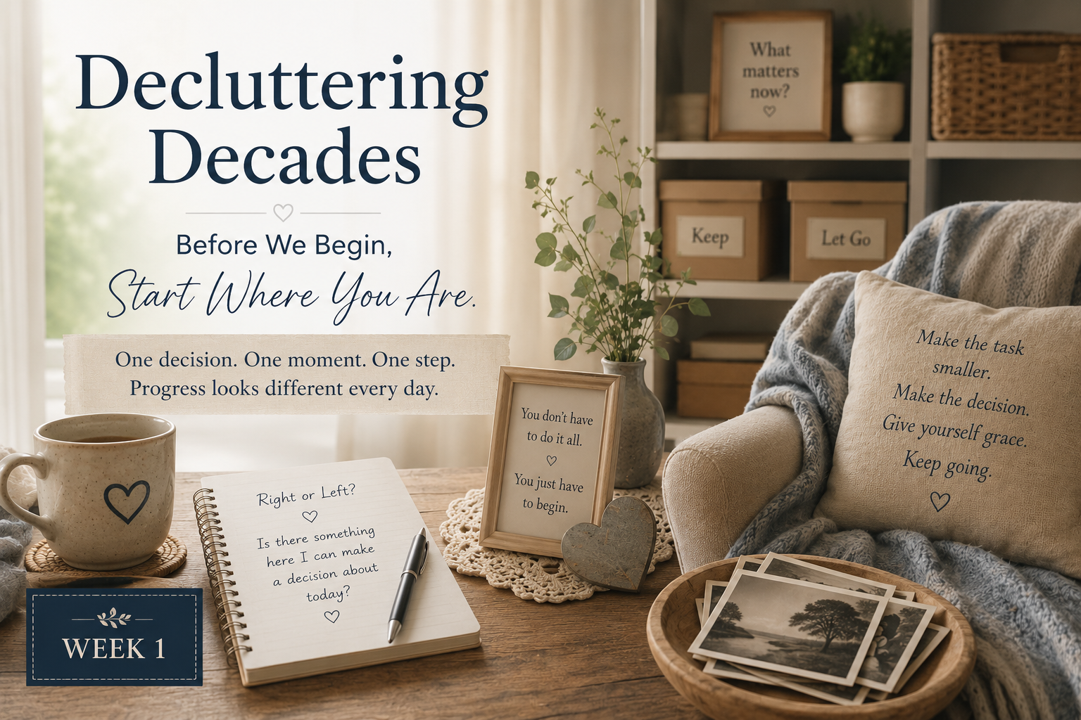 Decluttering Decades | Before We Begin, Start Where You Are