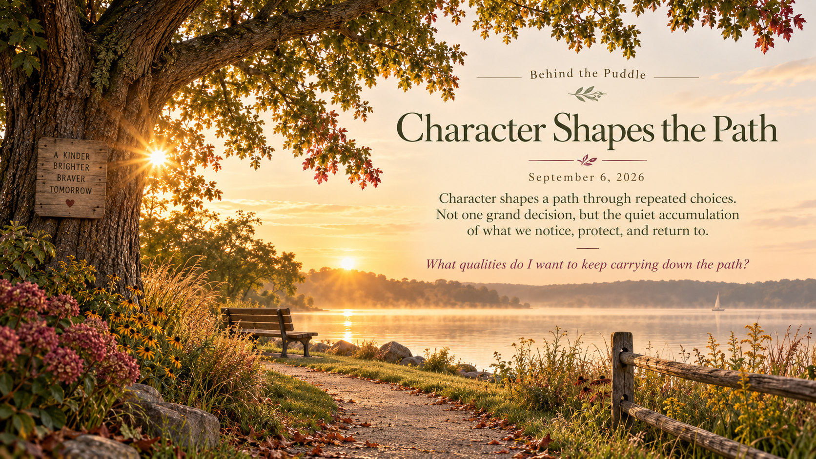Character Shapes the Path